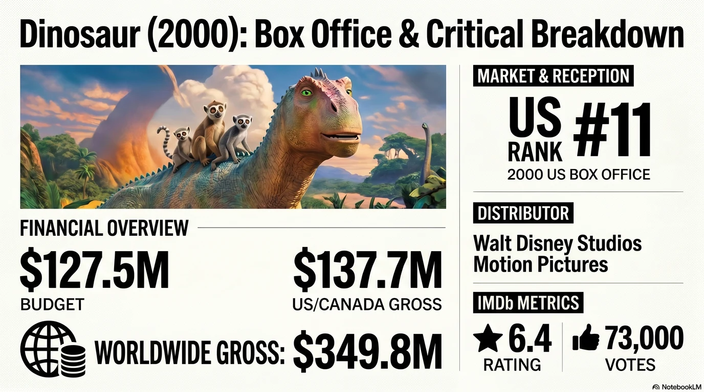 Dinosaur (2000) — Audience Ratings and Box Office