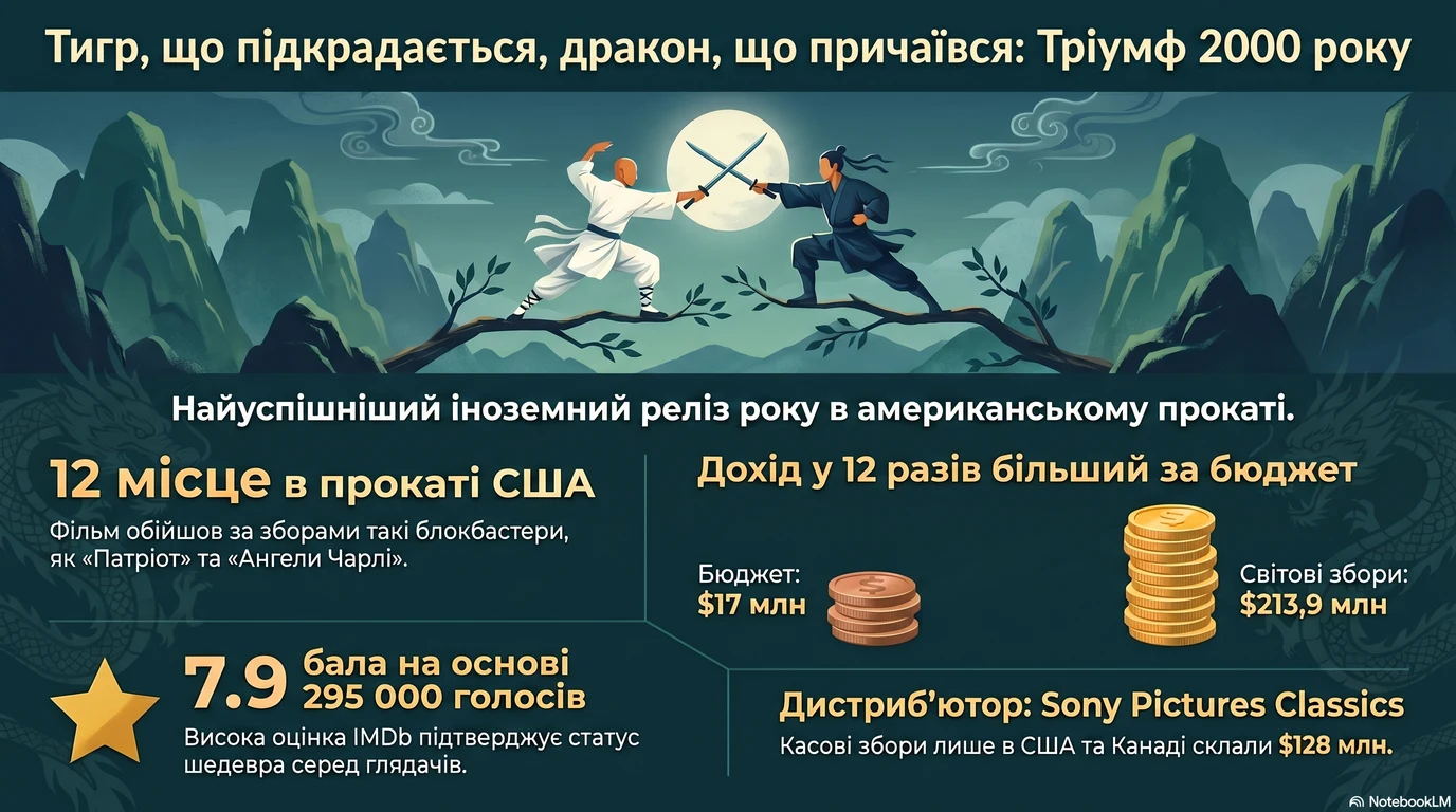 Тигр, що підкрадається, дракон, що ховається (2000) — Оцінки глядачів та касові збори