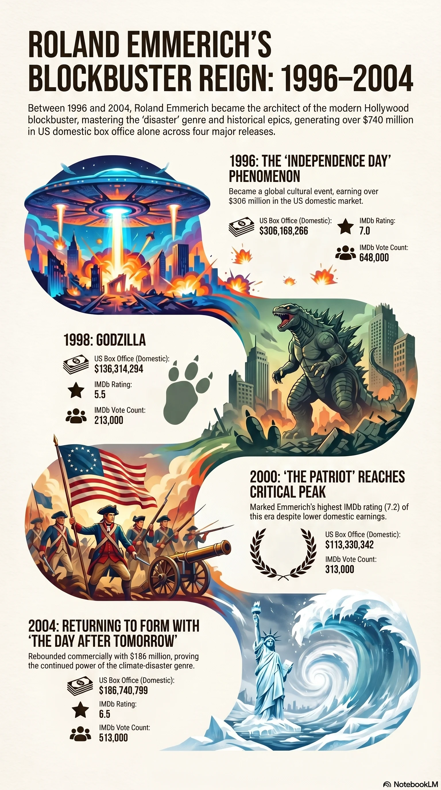 Roland Emmerich (2000) - career infographic