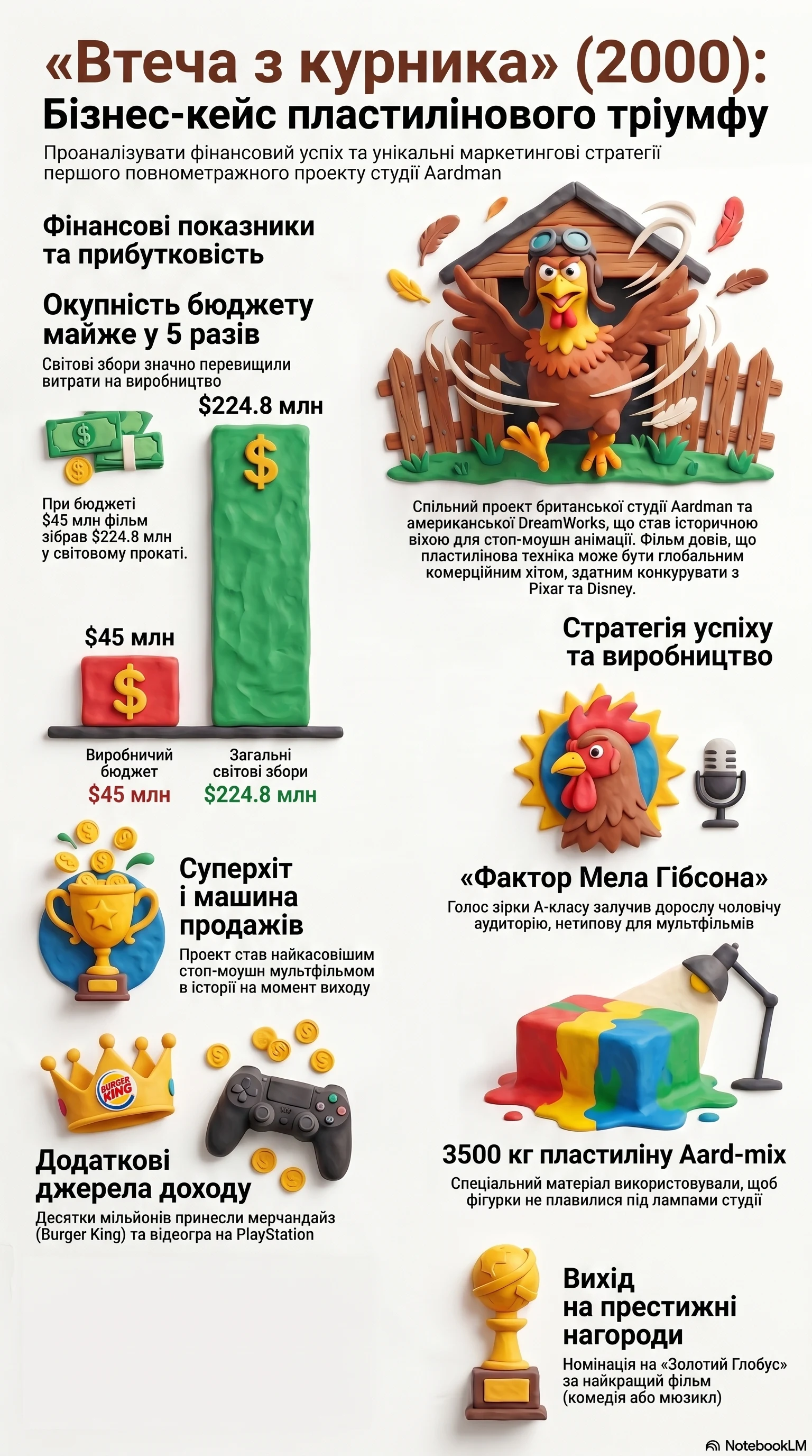 Втеча з курника (2000) — Інфографіка фільму