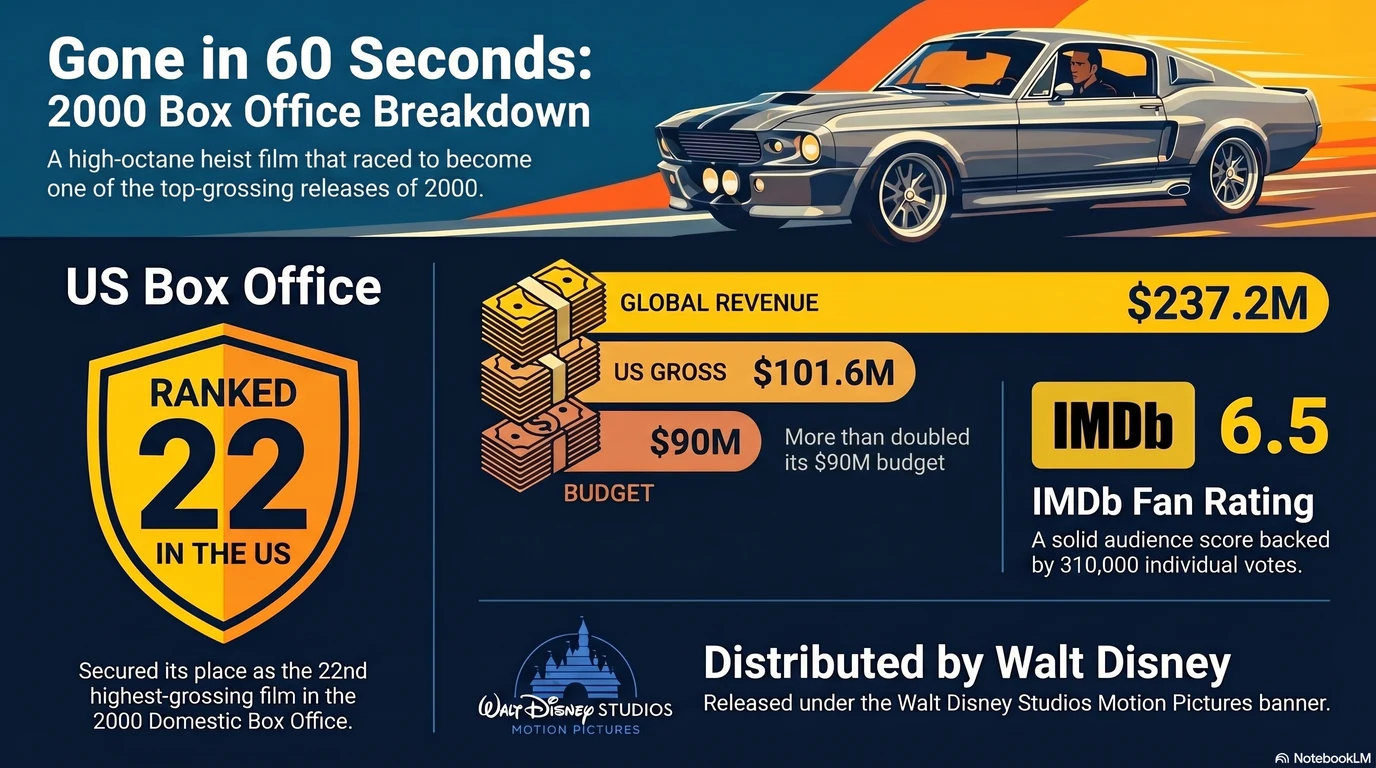 Gone in 60 Seconds (2000) — Audience Ratings and Box Office