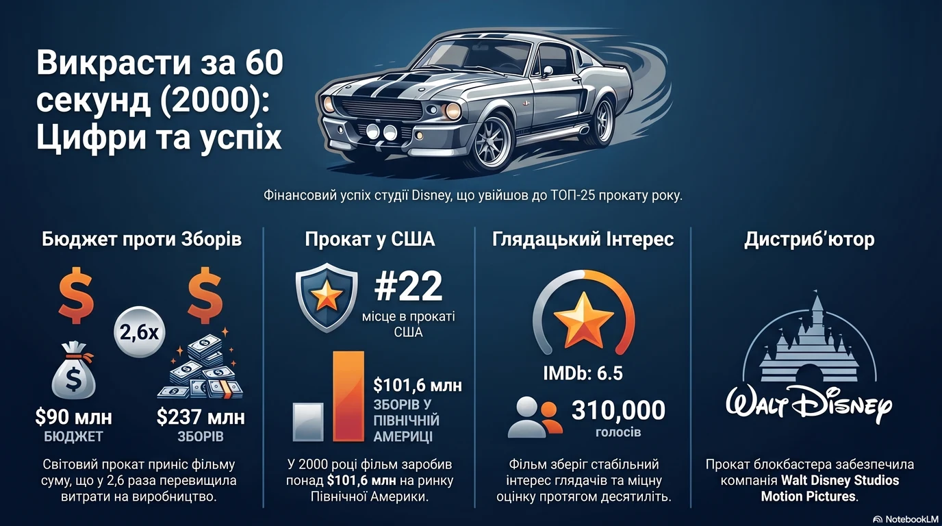 Викрасти за 60 секунд (2000) — Оцінки глядачів та касові збори