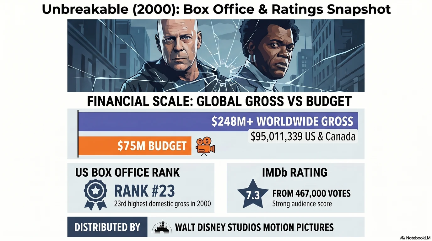 Unbreakable (2000) — Audience Ratings and Box Office