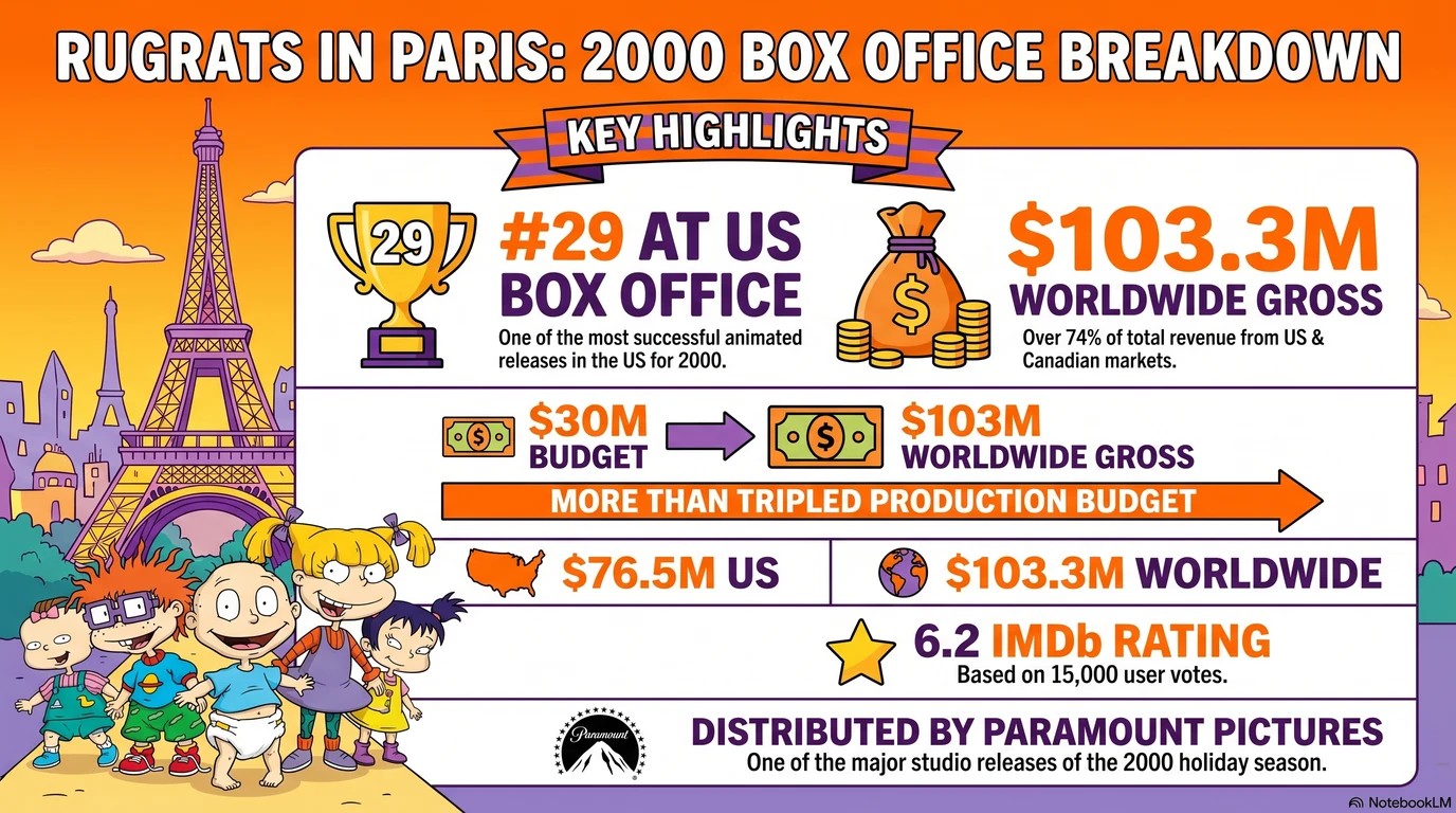 Rugrats in Paris: The Movie (2000) — Audience Ratings and Box Office