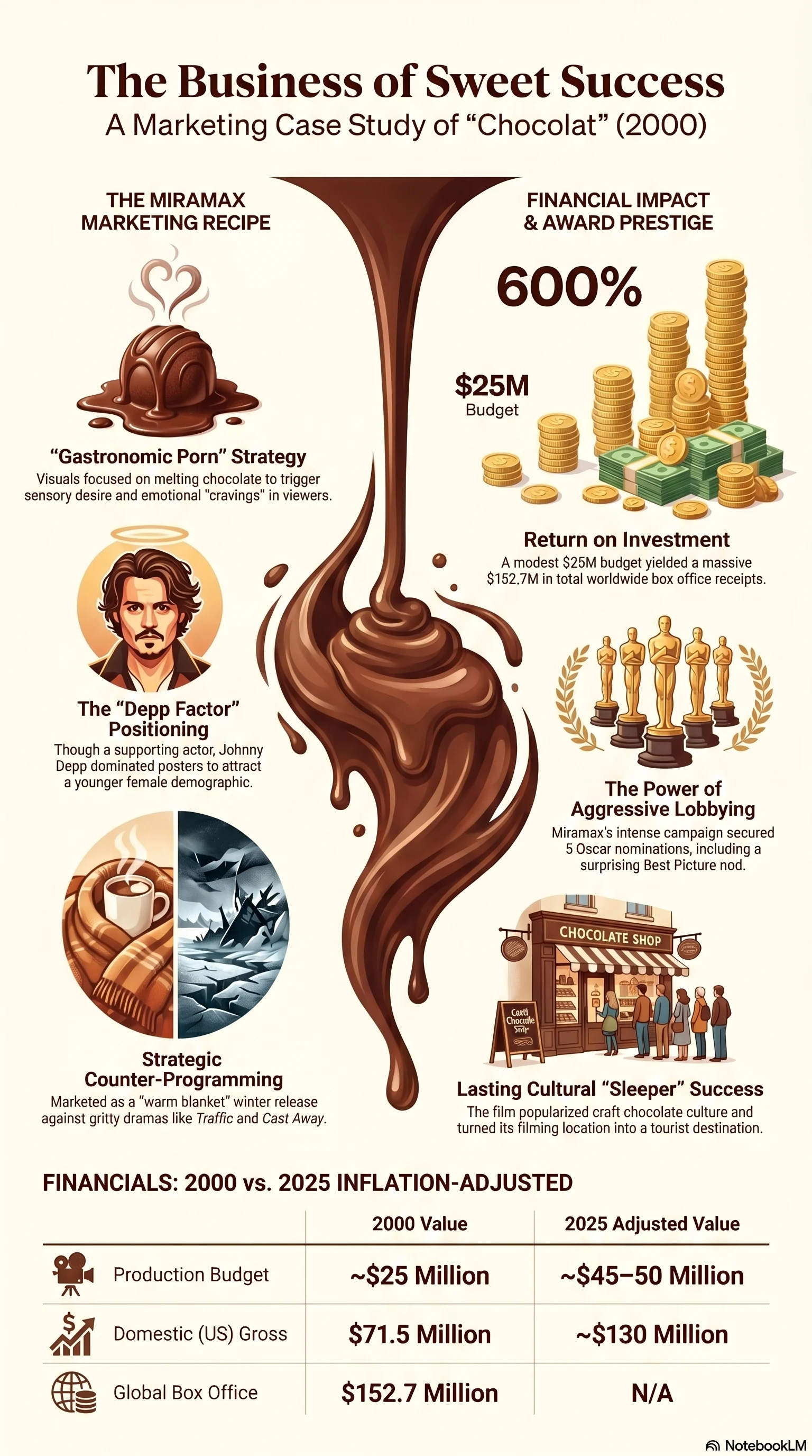 Chocolat (2000) — Movie Infographic
