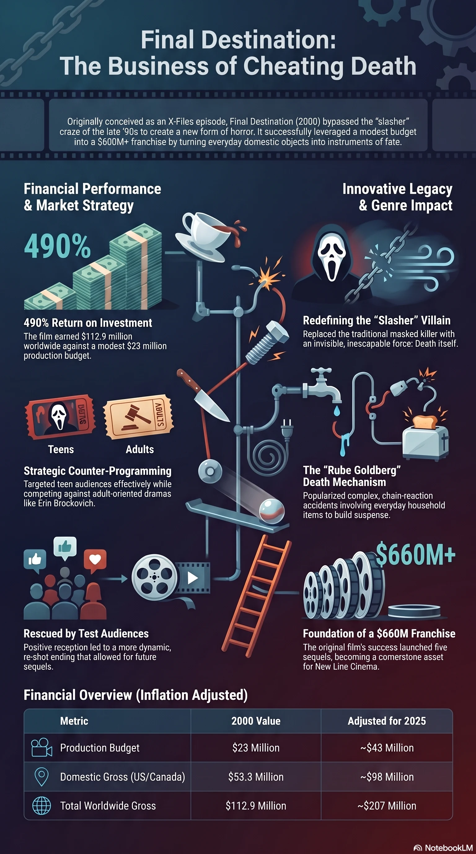 Final Destination (2000) — Movie Infographic