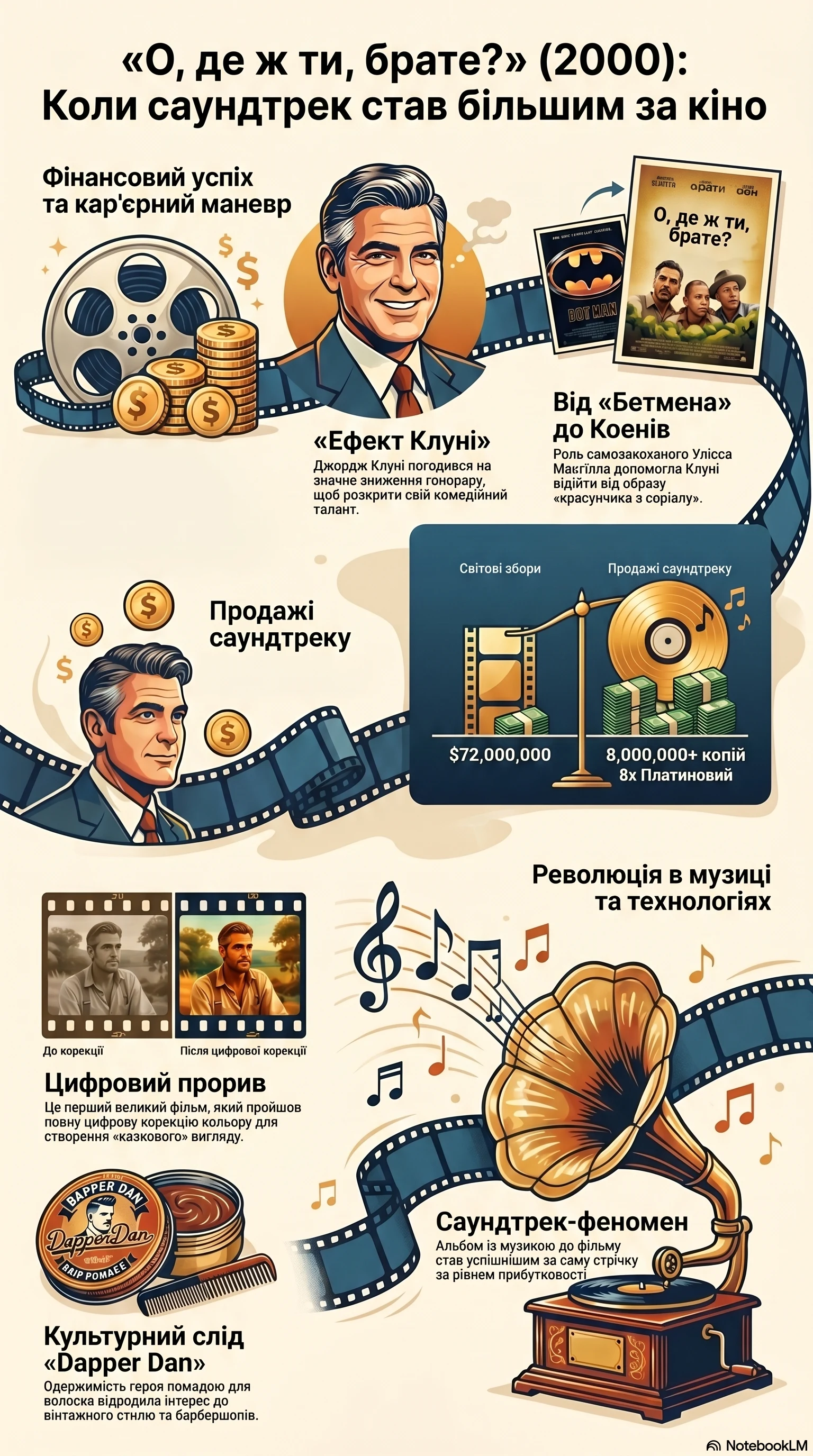 О, де ж ти, брате? (2000) — Інфографіка фільму