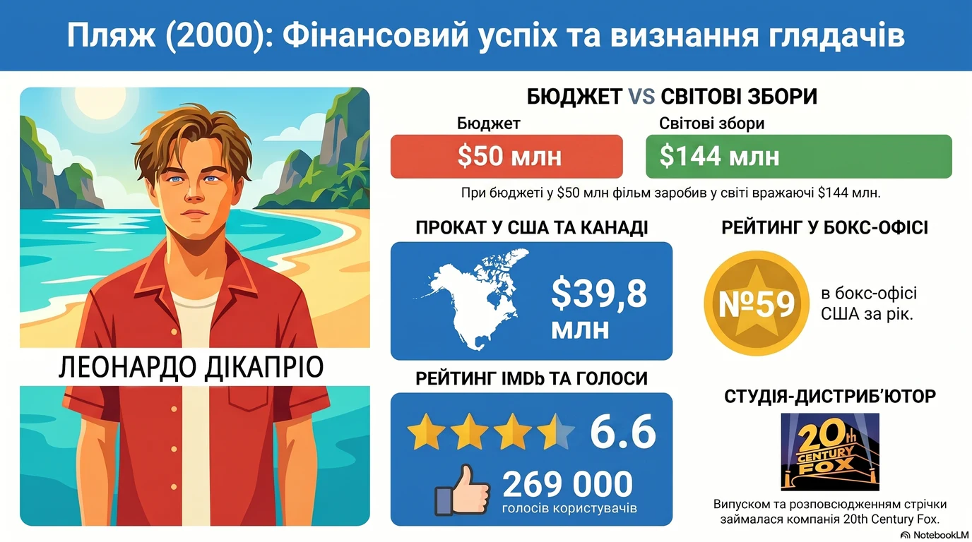 Пляж (2000) — Оцінки глядачів та касові збори