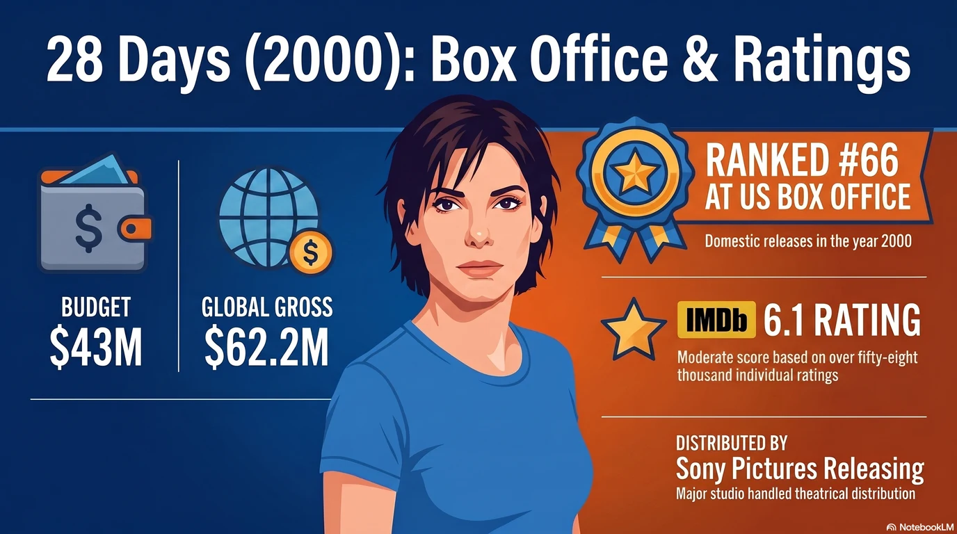 28 Days (2000) — Audience Ratings and Box Office
