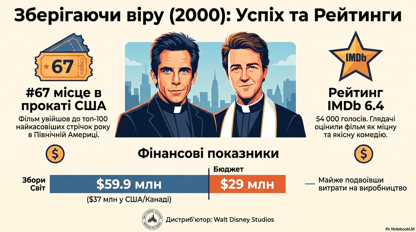 Зберігаючи віру (2000) — Оцінки глядачів та касові збори