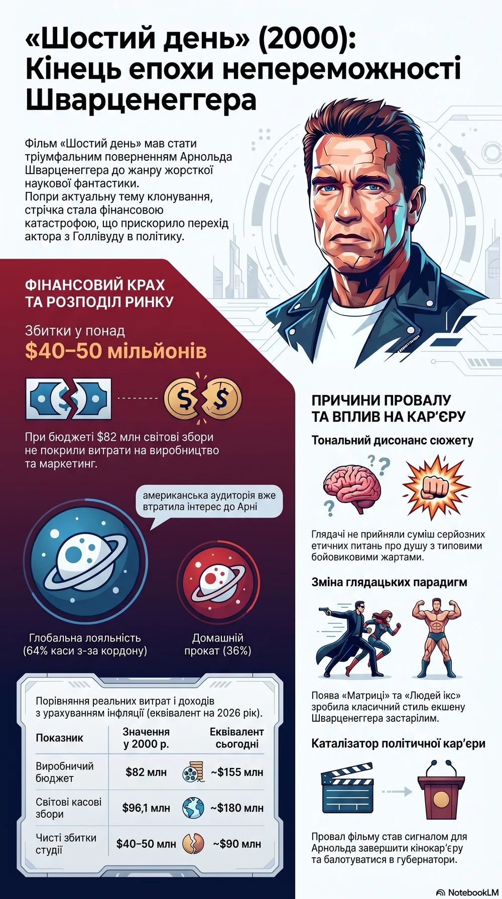 Шостий день (2000) — Інфографіка фільму