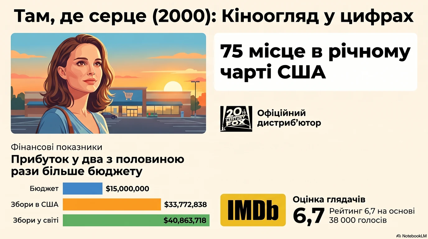 Там, де серце (2000) — Оцінки глядачів та касові збори