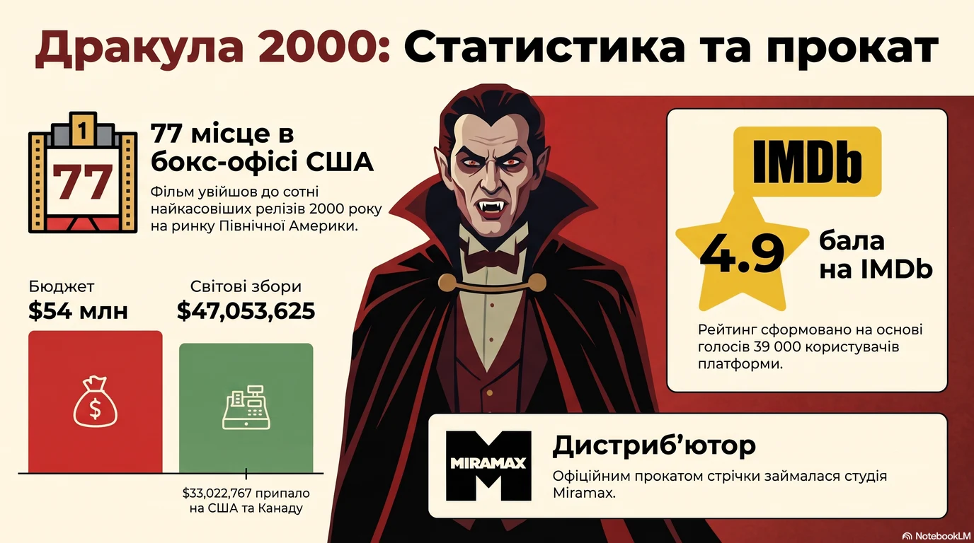 Дракула 2000 (2000) — Оцінки глядачів та касові збори