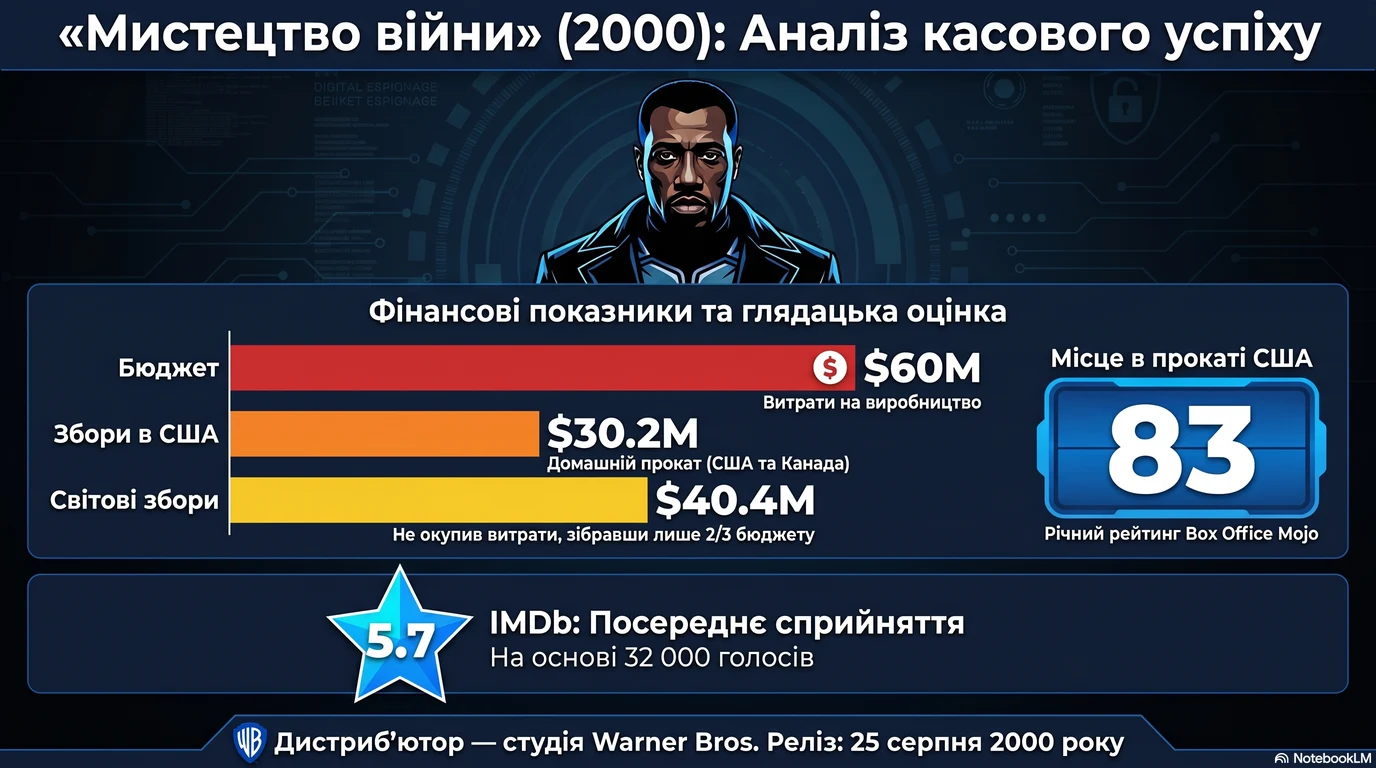 Мистецтво війни (2000) — Оцінки глядачів та касові збори