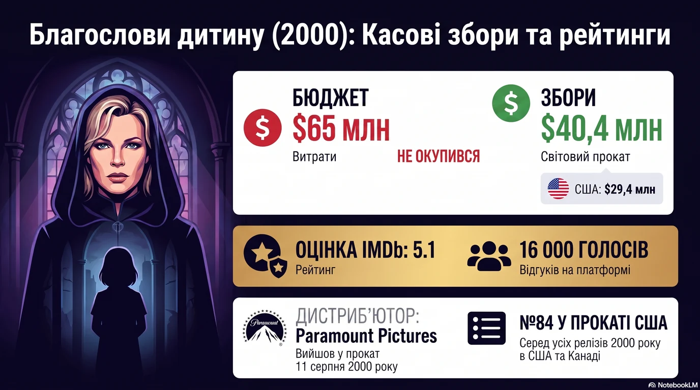 Благослови дитя (2000) — Оцінки глядачів та касові збори