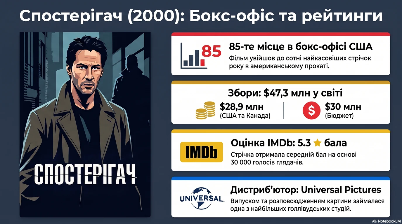 Спостерігач (2000) — Оцінки глядачів та касові збори