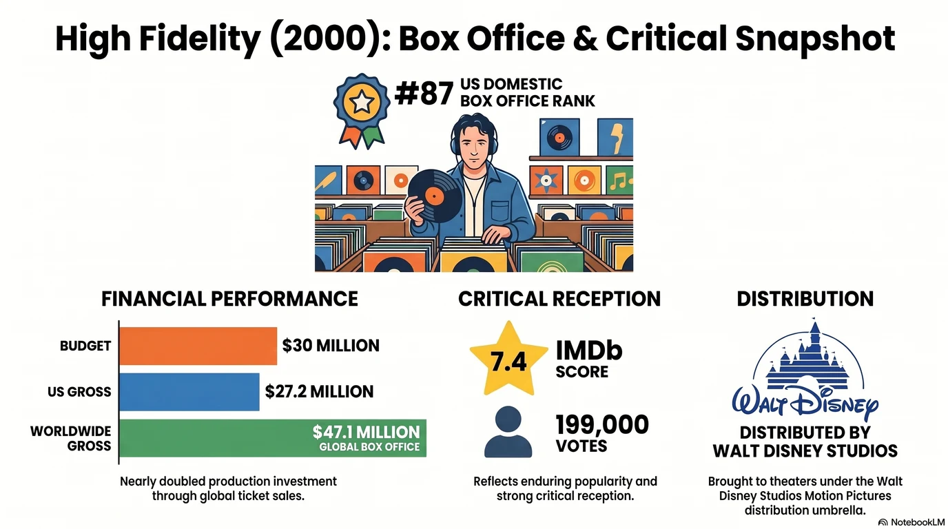 High Fidelity (2000) — Audience Ratings and Box Office