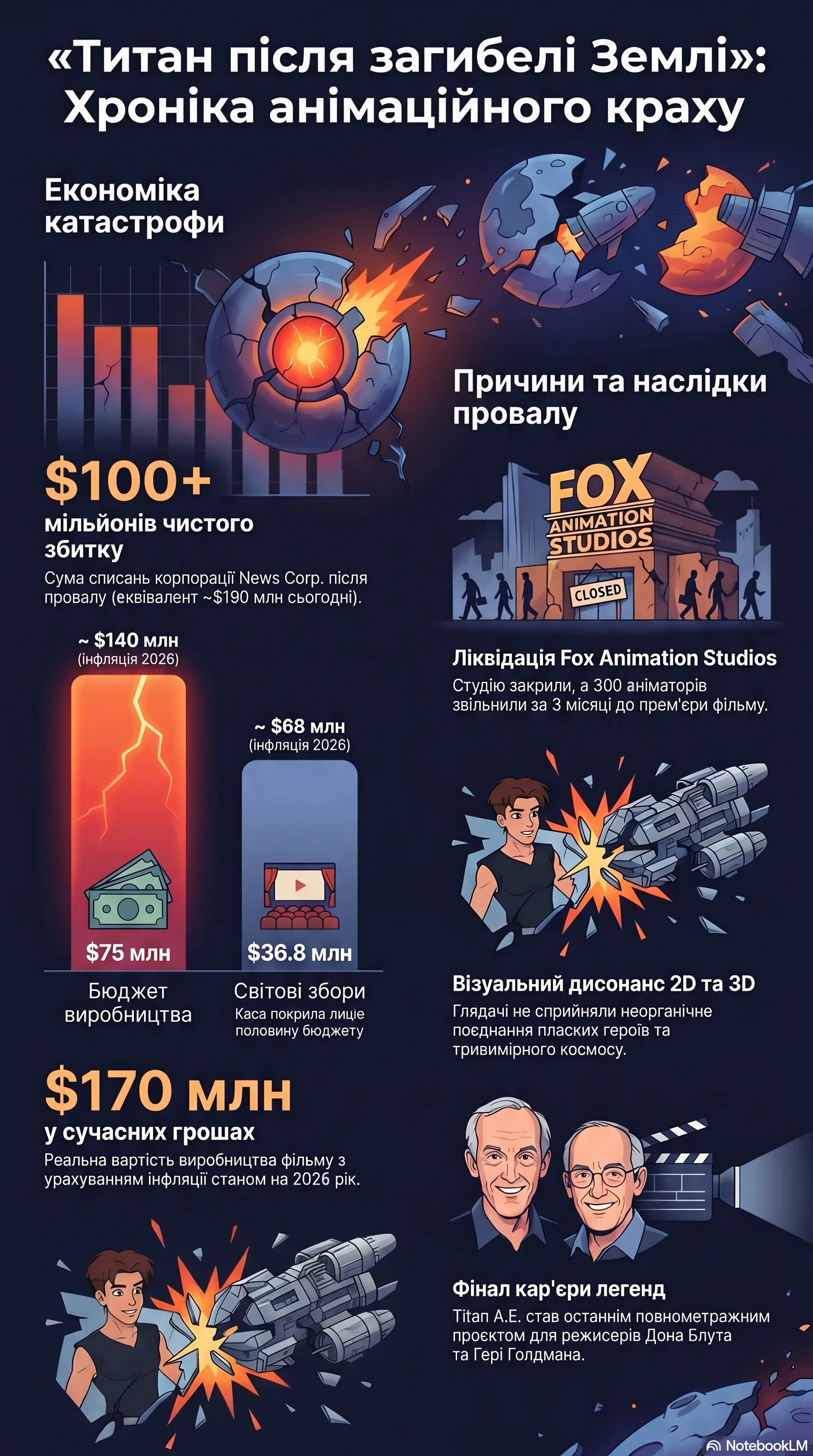 Титан після загибелі Землі (2000) — Інфографіка фільму