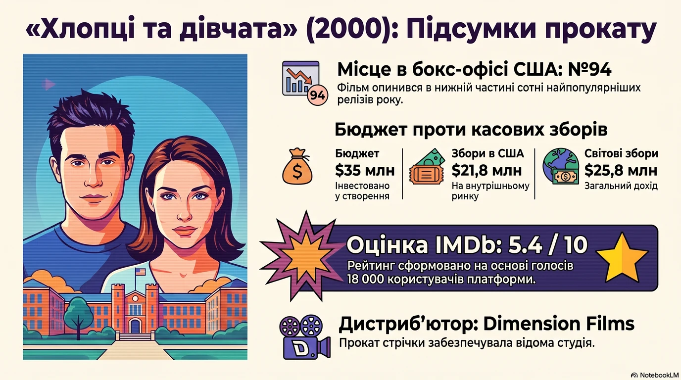 Хлопці та дівчата (2000) — Оцінки глядачів та касові збори