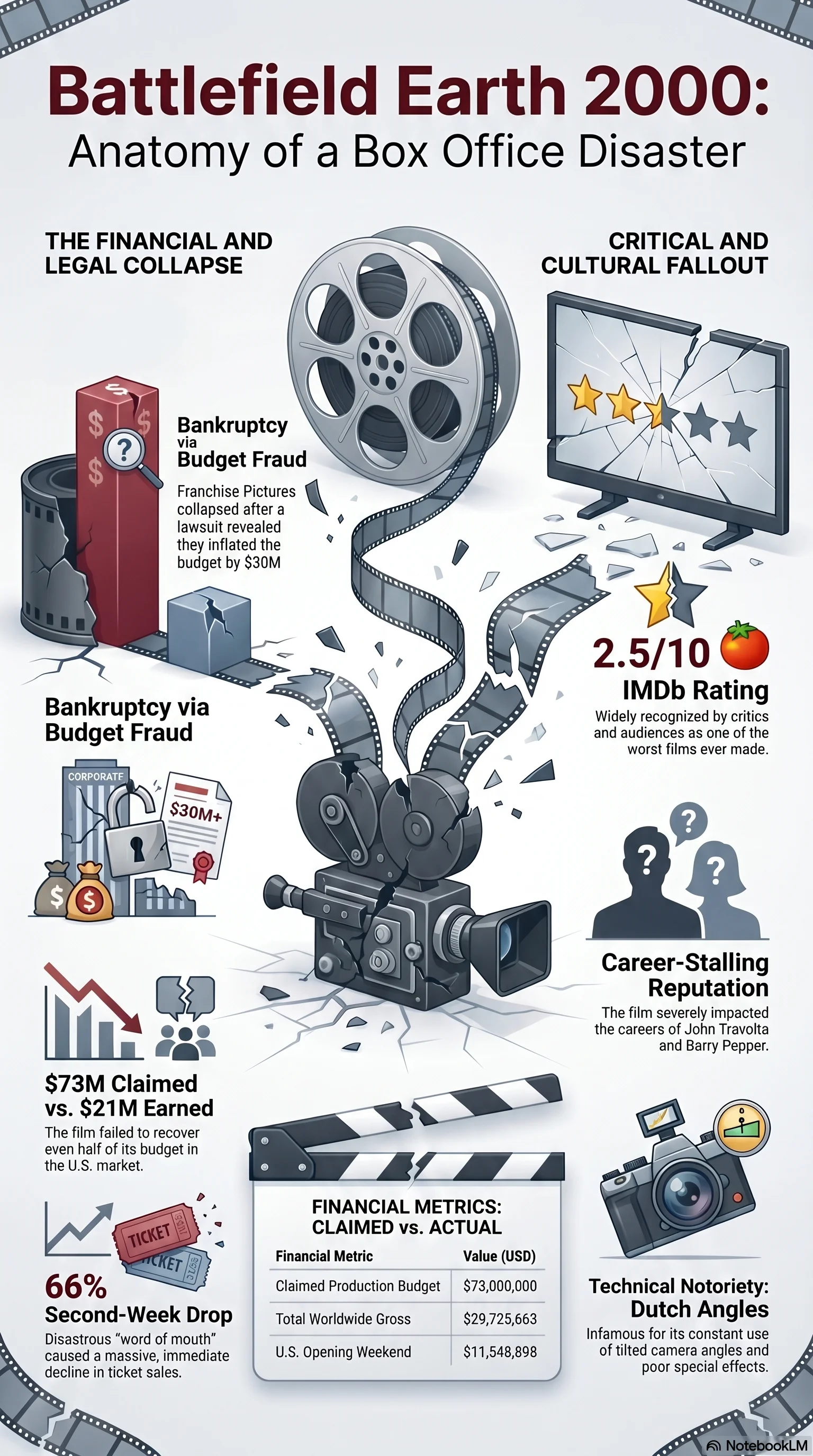 Battlefield Earth (2000) — Movie Infographic