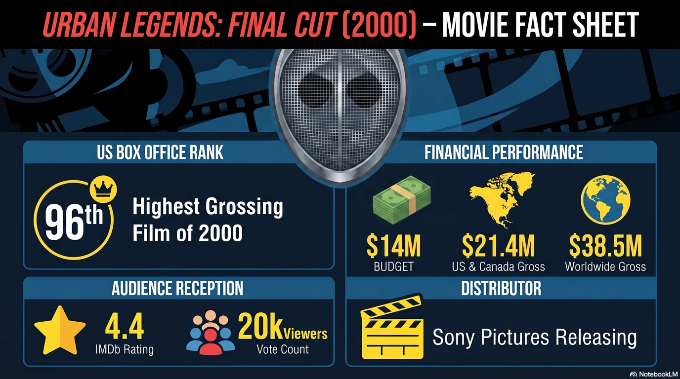Urban Legends: Final Cut (2000) — Audience Ratings and Box Office