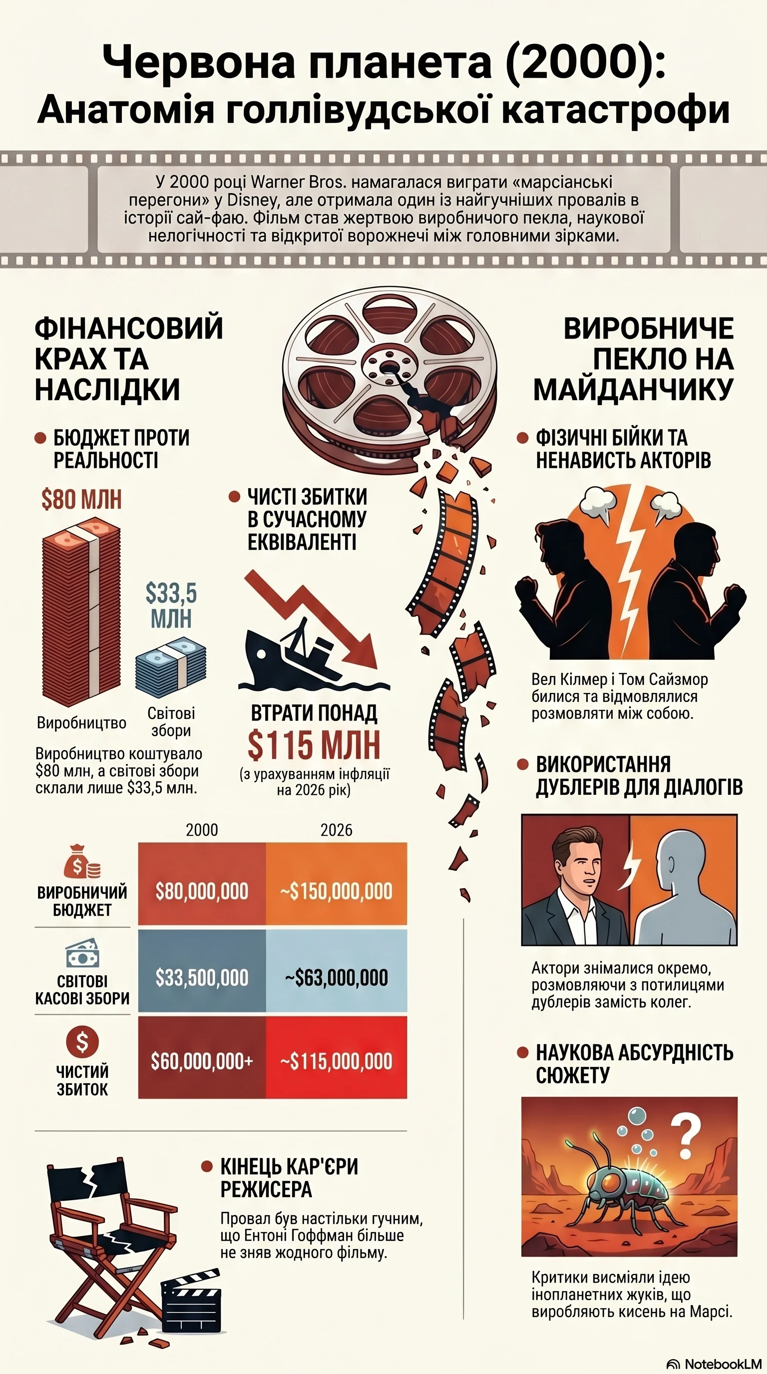 Червона планета (2000) — Інфографіка фільму