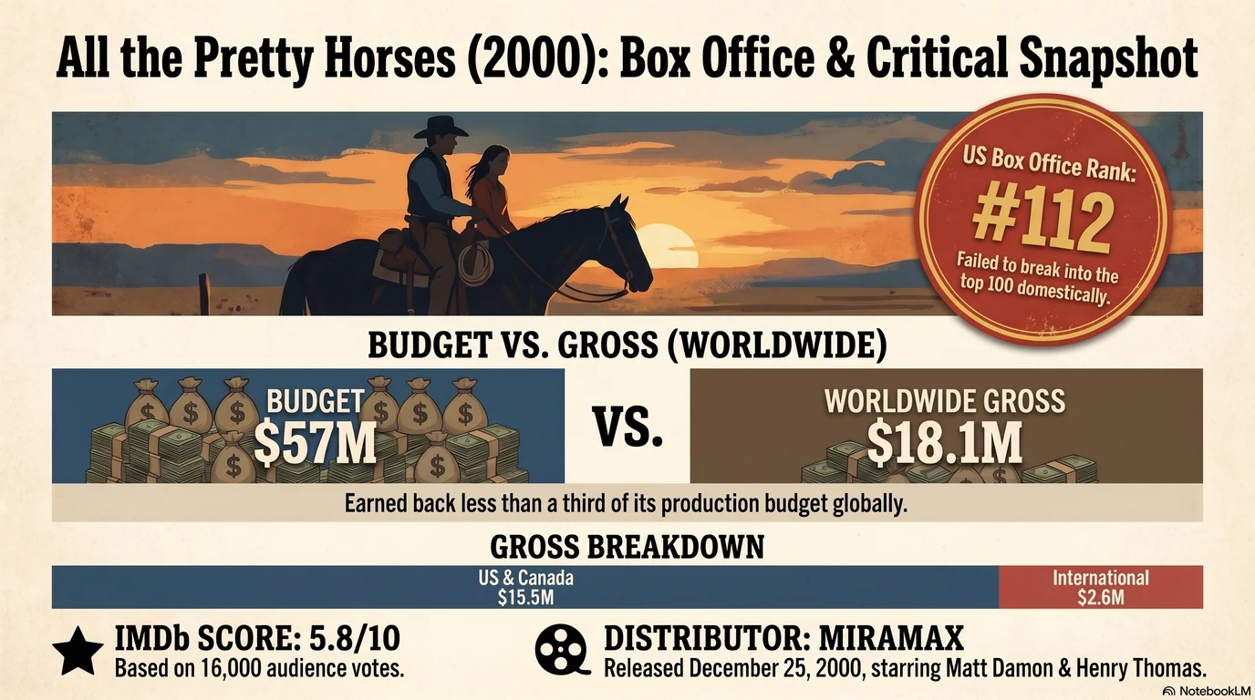 All the Pretty Horses (2000) — Audience Ratings and Box Office