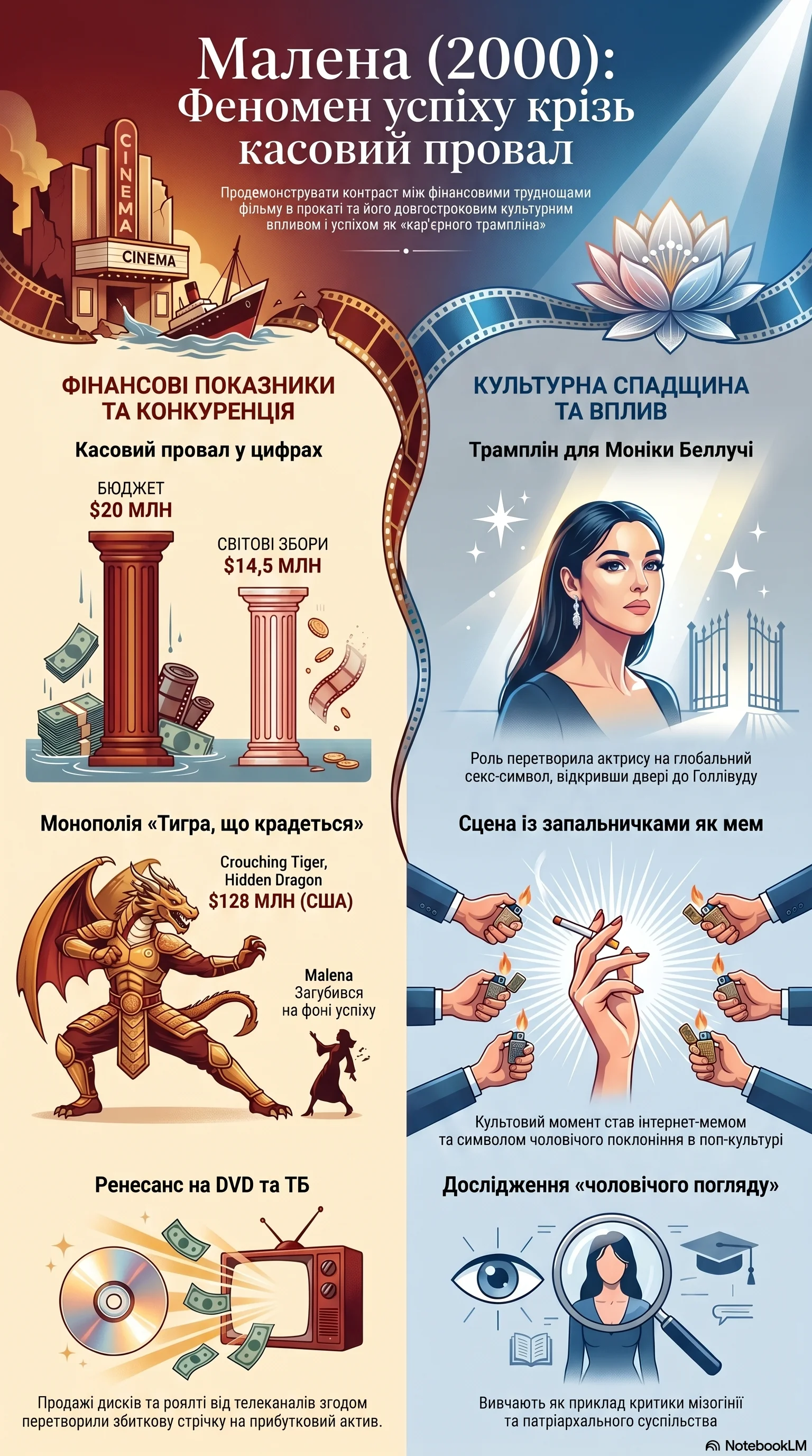 Малена (2000) — Інфографіка фільму