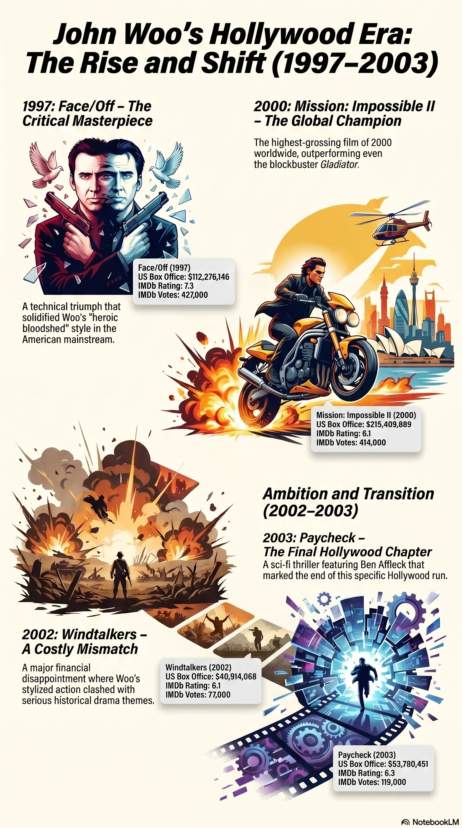 John Woo (2000) - career infographic