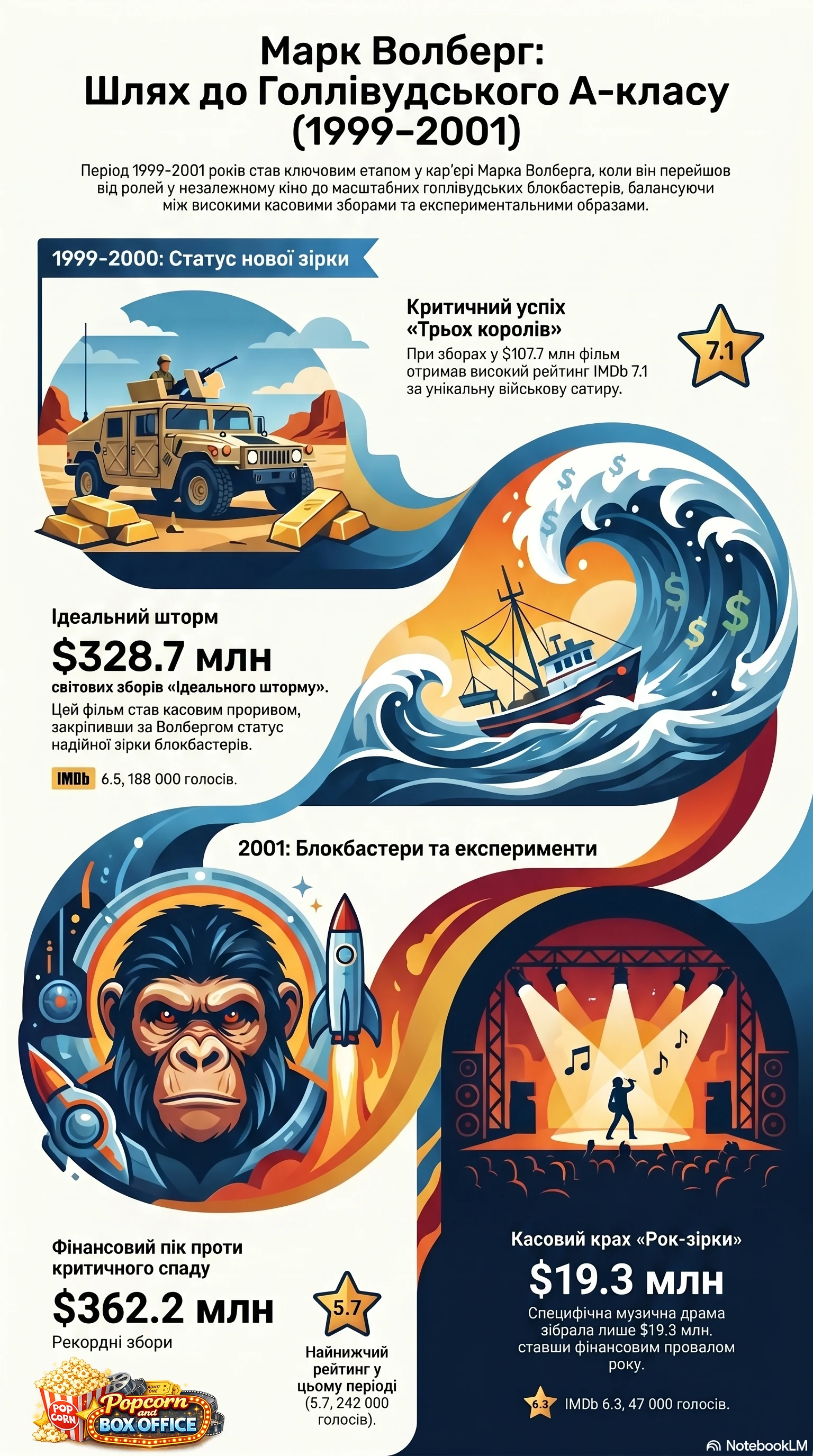 Марк Волберг (2000) - інфографіка кар'єри