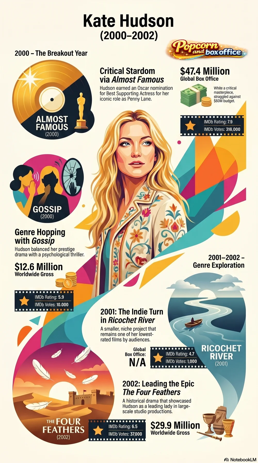 Kate Hudson (2000) - career infographic