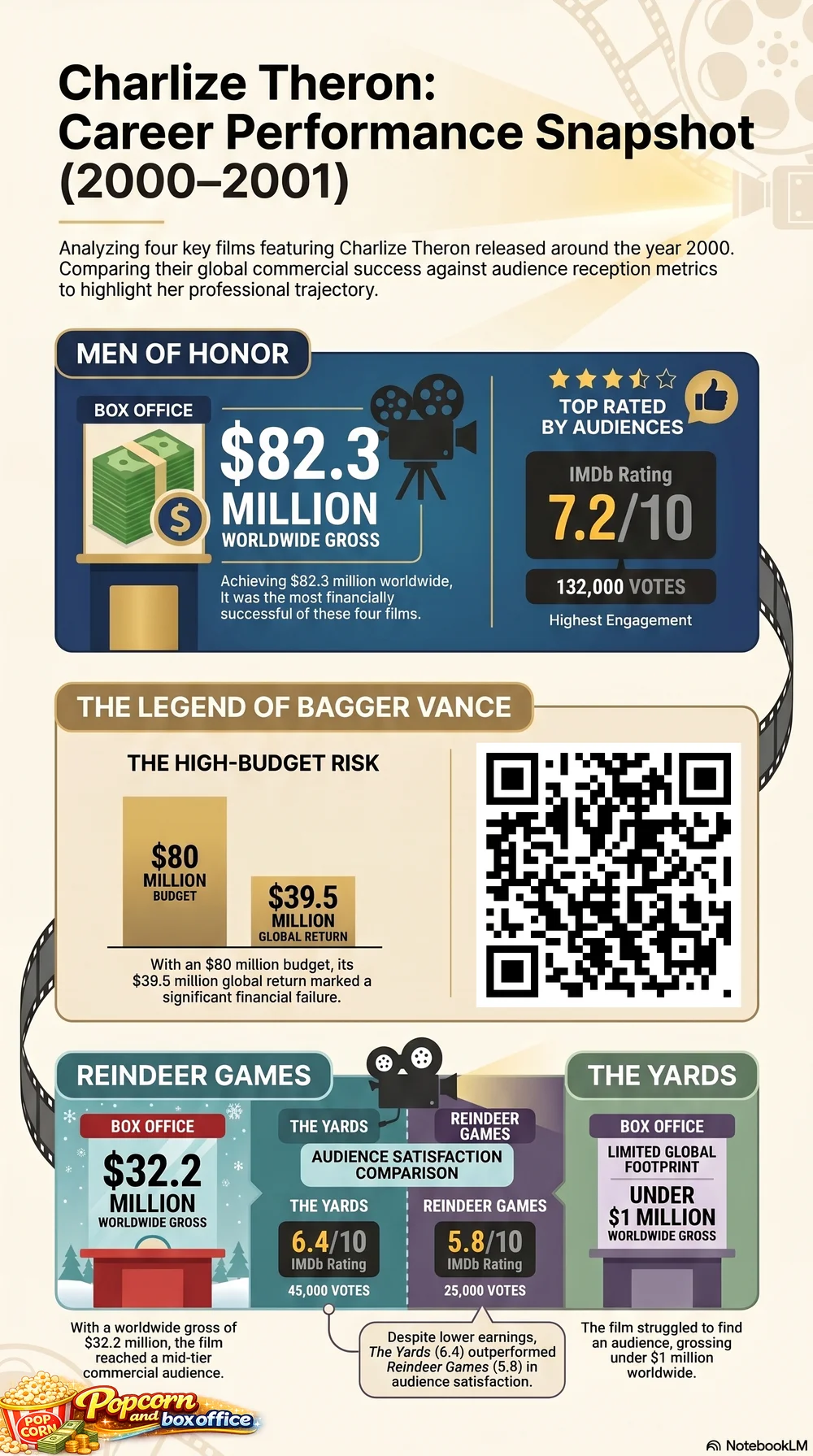 Charlize Theron (2000) - career infographic