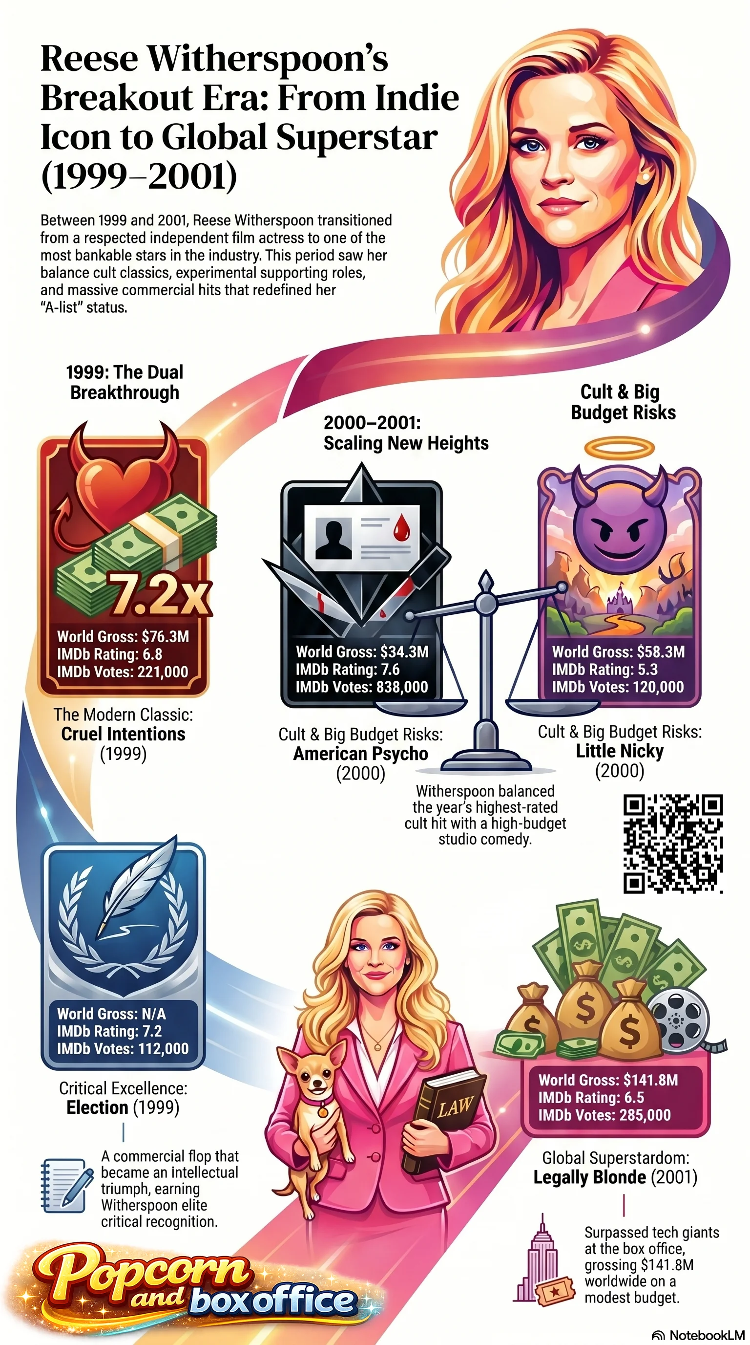 Reese Witherspoon (2000) - career infographic