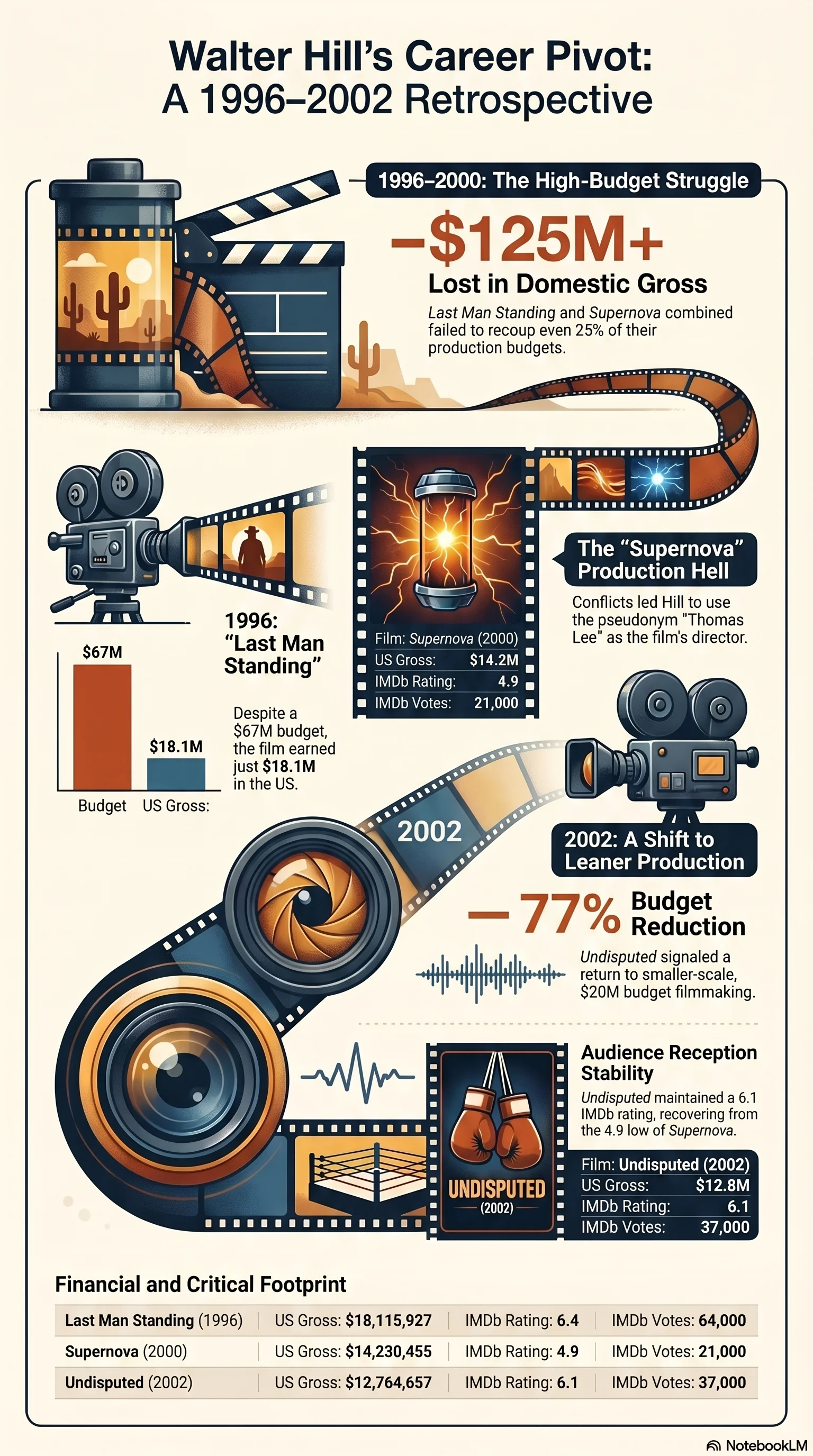 Walter Hill (2000) - career infographic