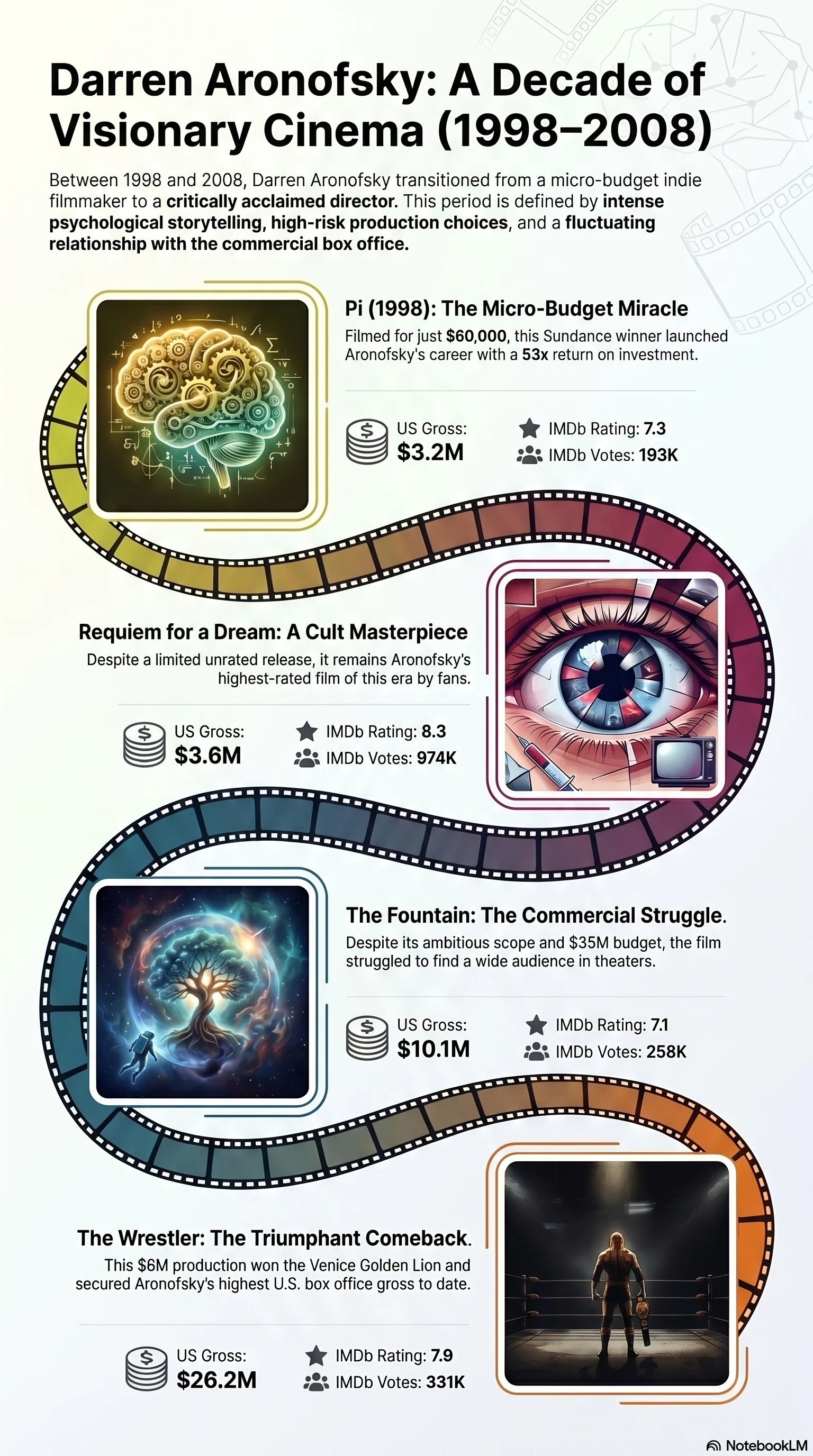 Darren Aronofsky (2000) - career infographic