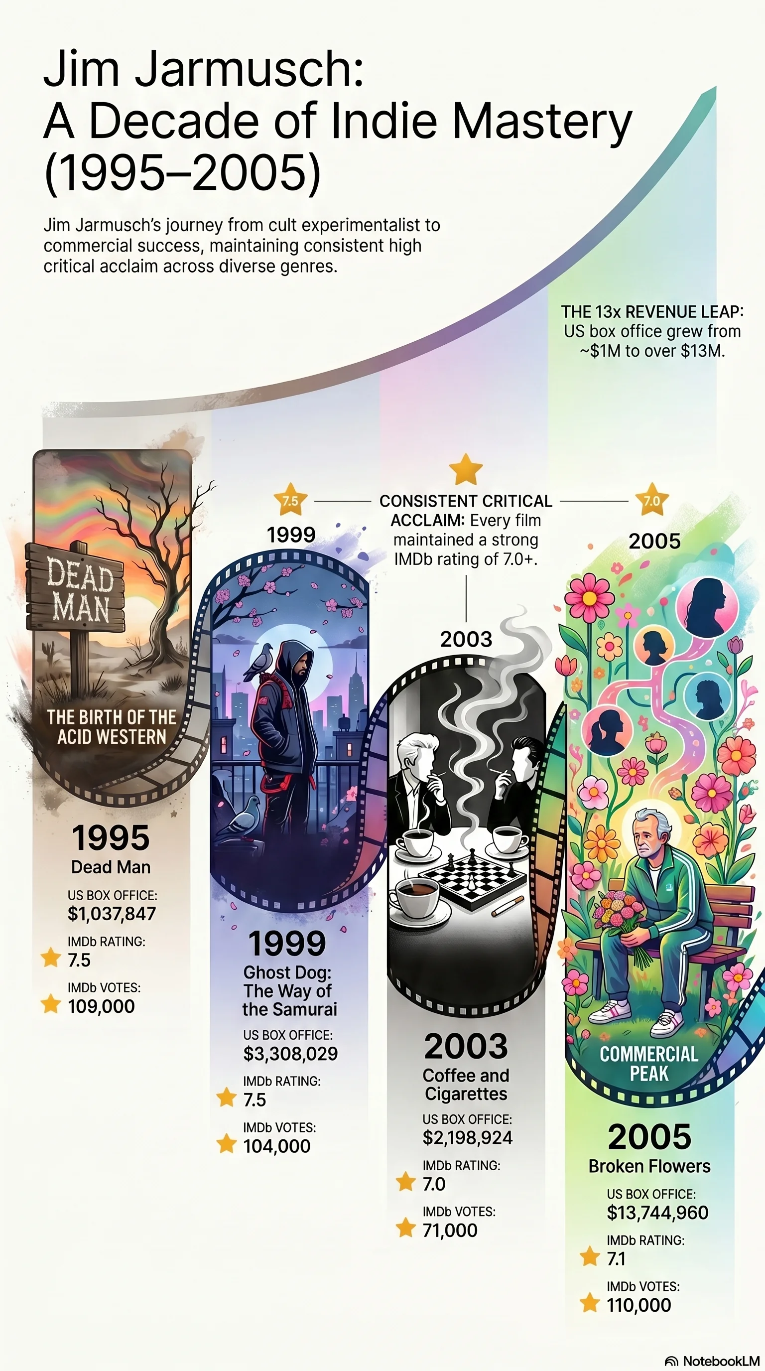 Jim Jarmusch (2000) - career infographic