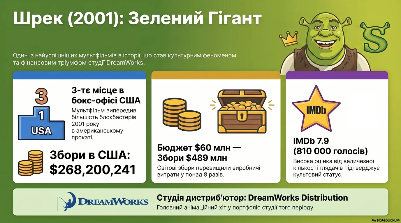 Шрек (2001) — Оцінки глядачів та касові збори