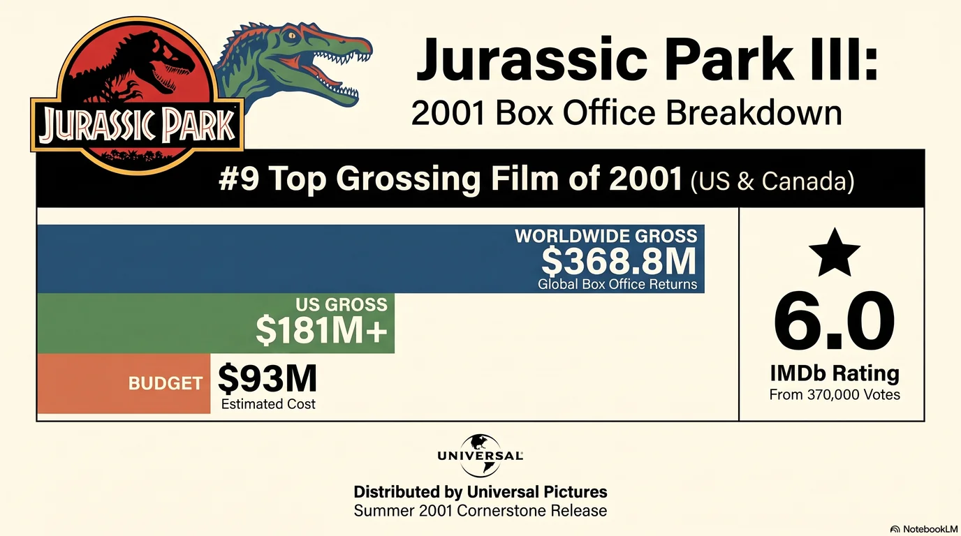 Jurassic Park III (2001) — Audience Ratings and Box Office