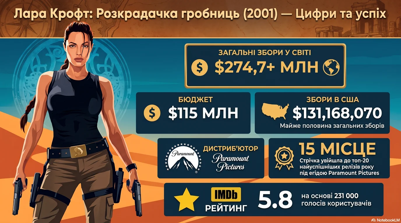Лара Крофт: Розкрадачка гробниць (2001) — Оцінки глядачів та касові збори