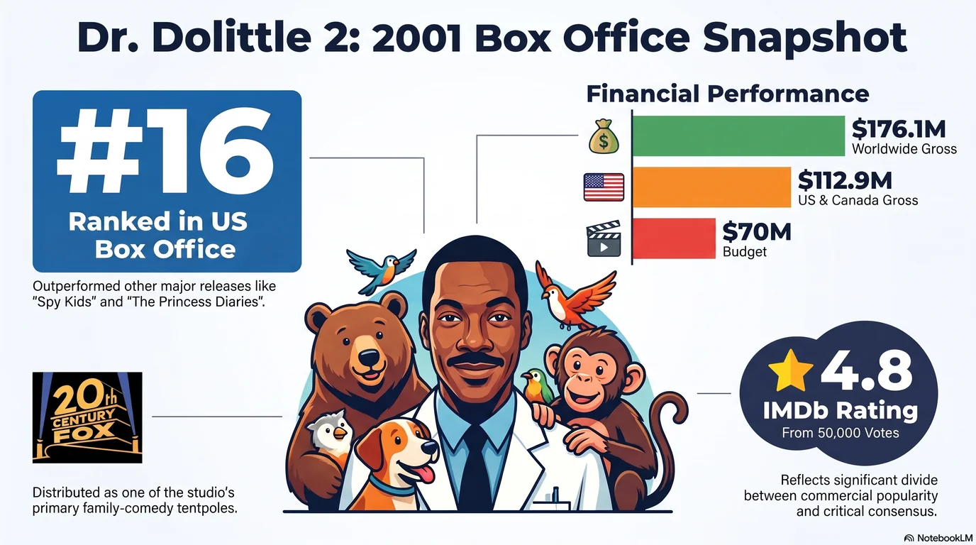Dr. Dolittle 2 (2001) — Audience Ratings and Box Office