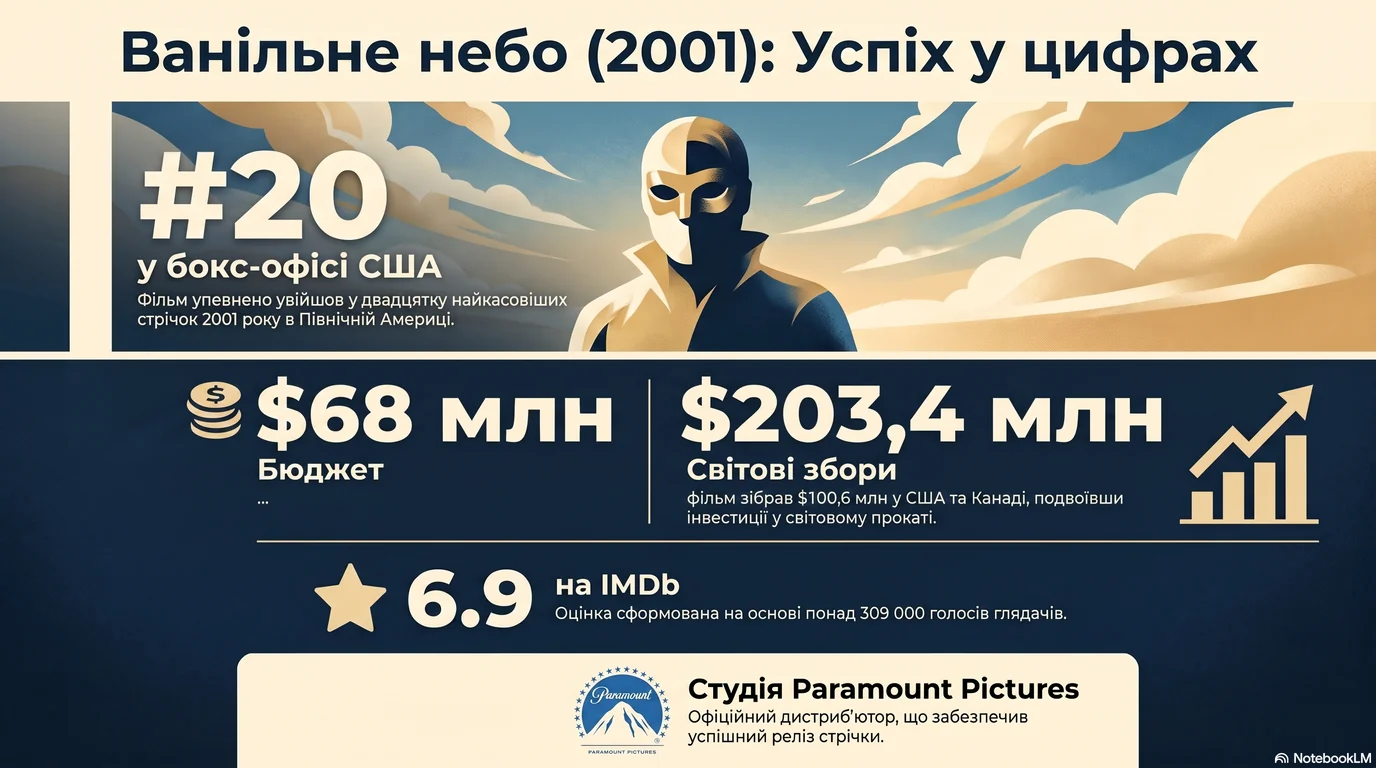 Ванільне небо (2001) — Оцінки глядачів та касові збори