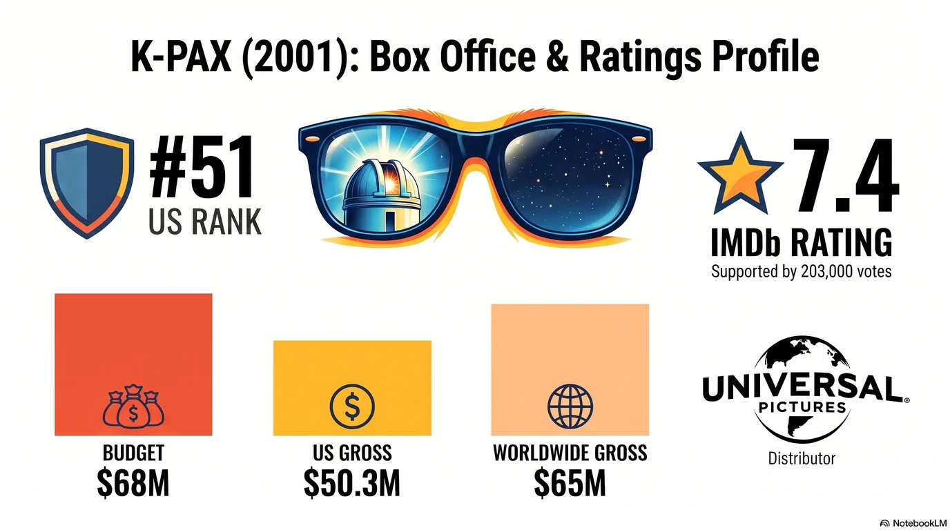 K-PAX (2001) — Audience Ratings and Box Office
