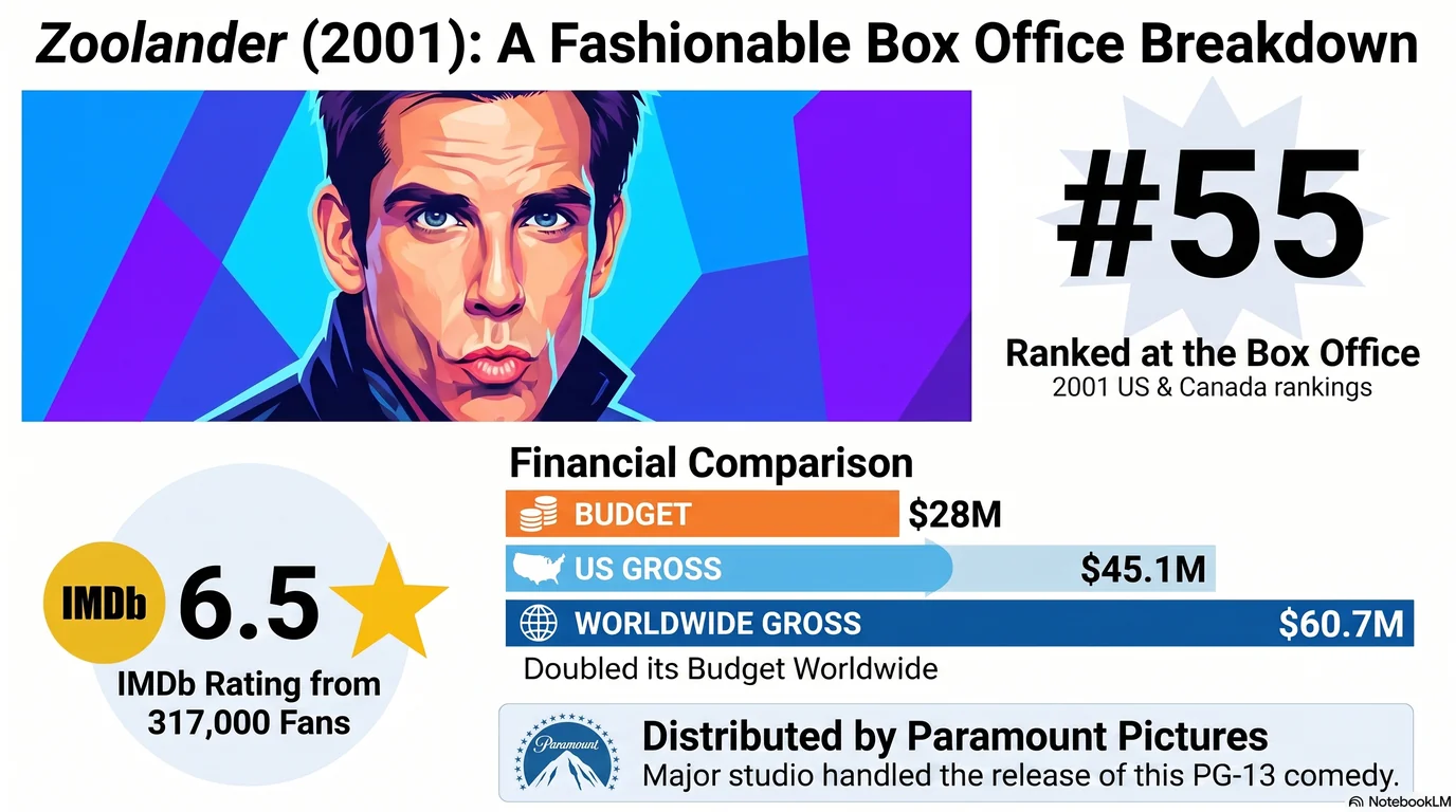 Zoolander (2001) — Audience Ratings and Box Office