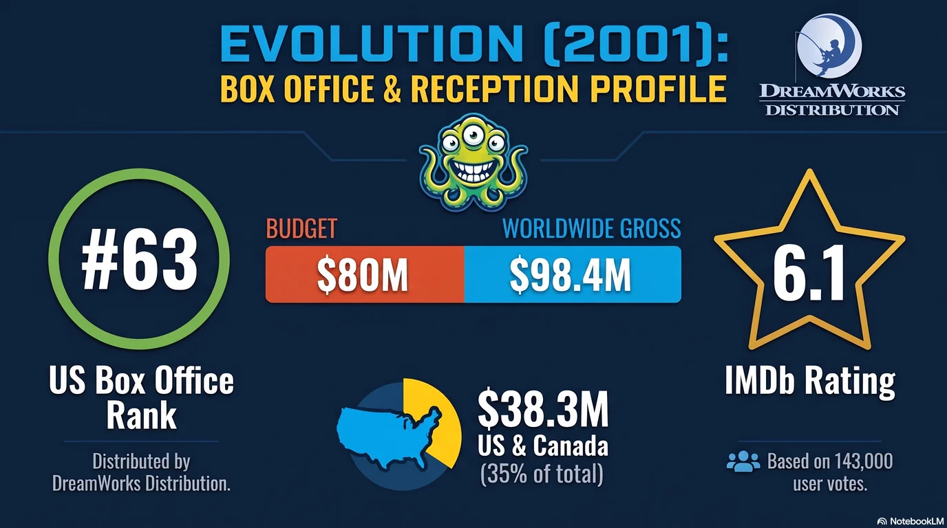 Evolution (2001) — Audience Ratings and Box Office