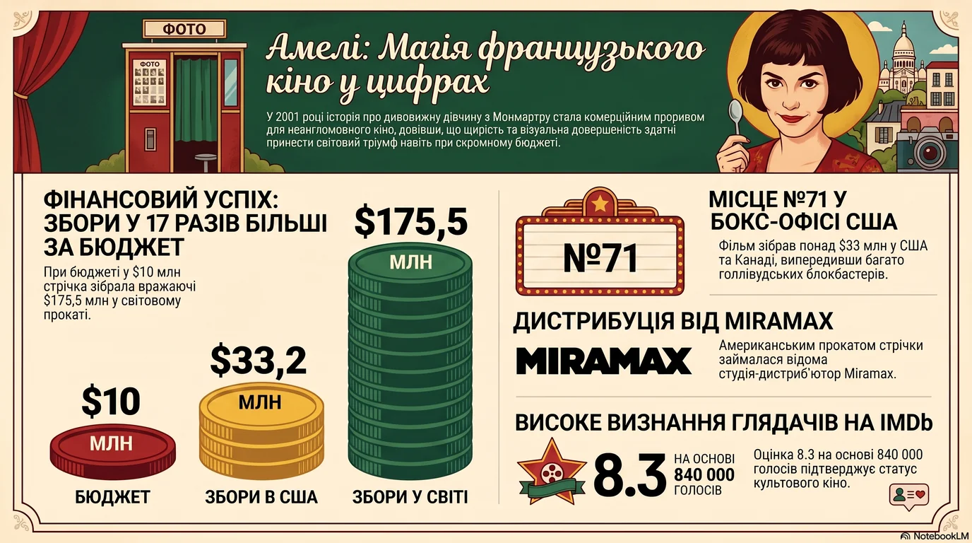 Амелі (2001) — Оцінки глядачів та касові збори