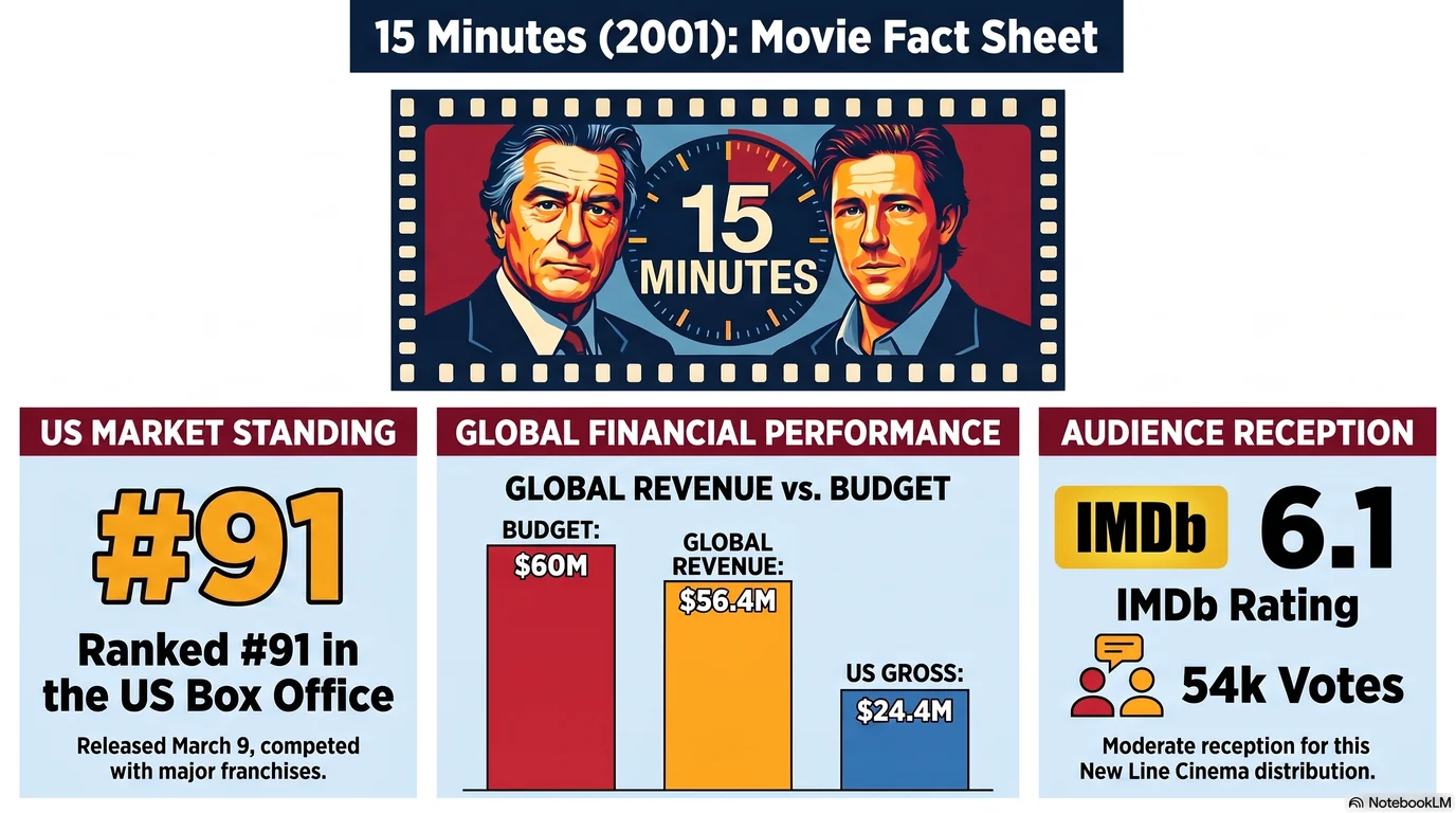 15 Minutes (2001) — Audience Ratings and Box Office