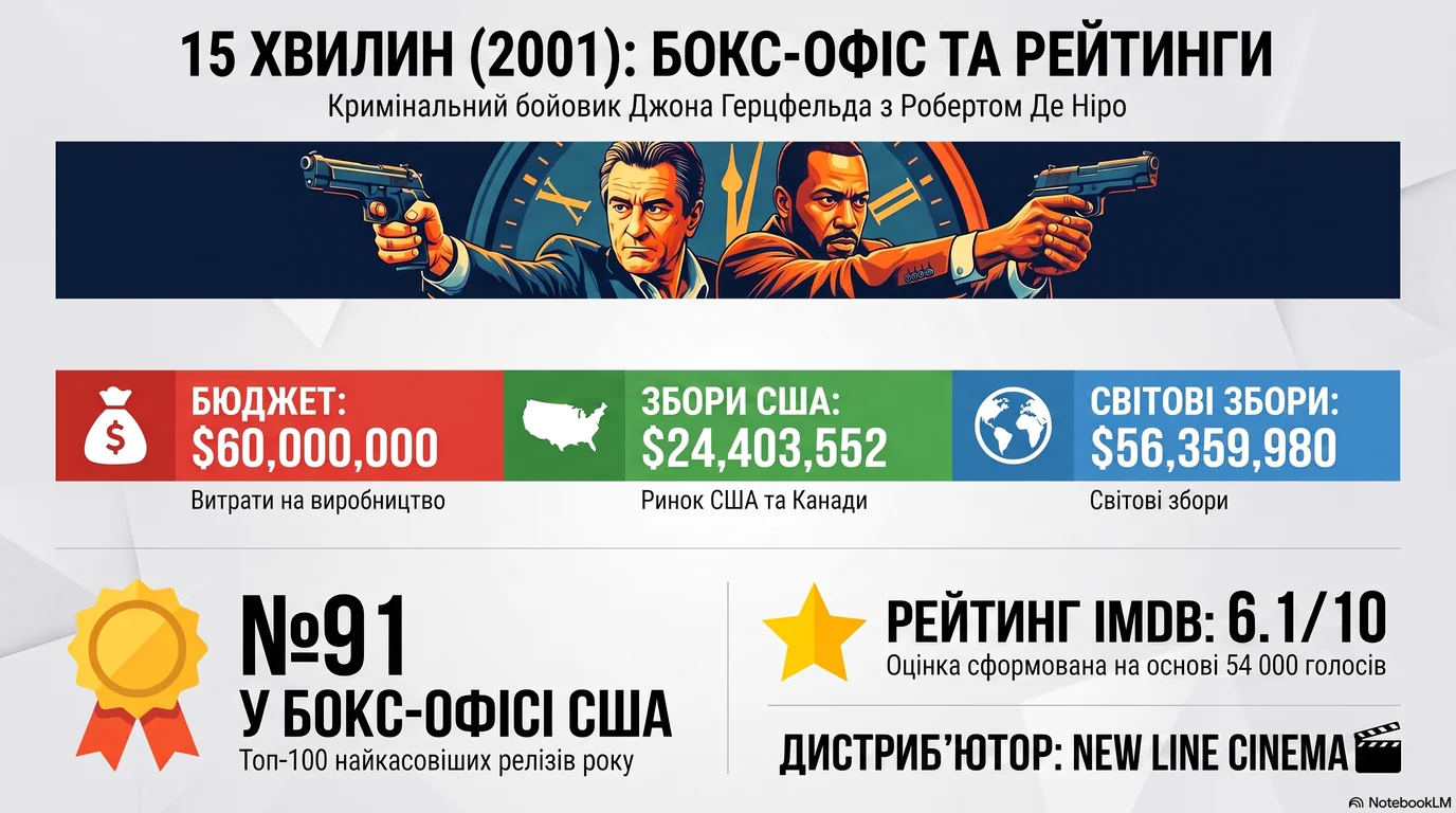 15 хвилин слави (2001) — Оцінки глядачів та касові збори