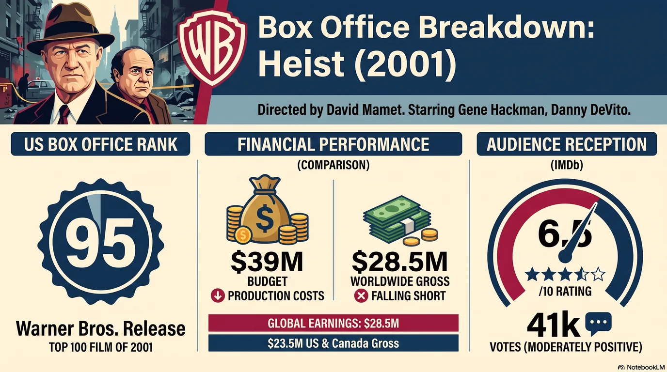 Heist (2001) — Audience Ratings and Box Office