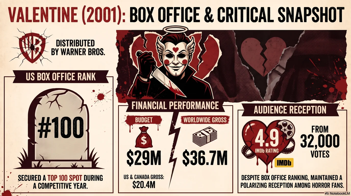 Valentine (2001) — Audience Ratings and Box Office