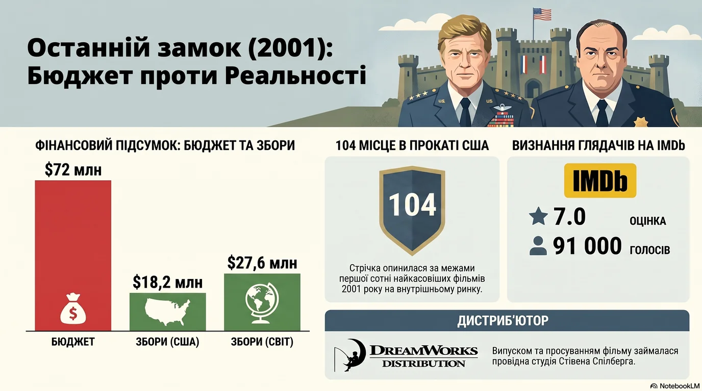Останній замок (2001) — Оцінки глядачів та касові збори